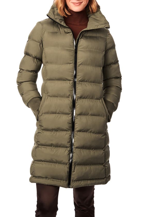 BERNARDO QUILTED RECYCLED POLYESTER WALKER COAT