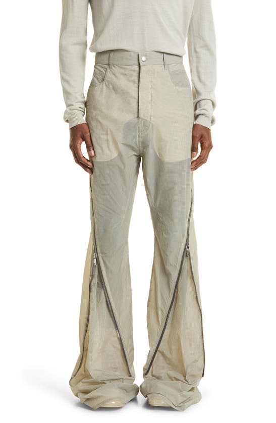 Rick Owens Bolan Banana Zip Check Nylon Trousers In Grey | ModeSens