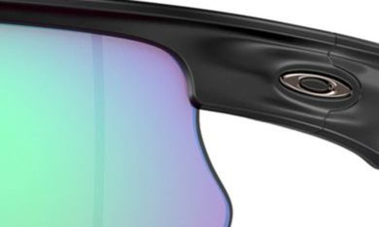 Shop Oakley Bisphaera 68mm Prizm™ Gradient Oversize Polarized Rectangular Sunglasses In Black White