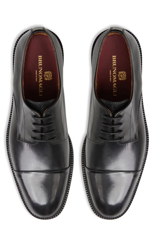 Shop Bruno Magli Aydin Cap Toe Derby In Black