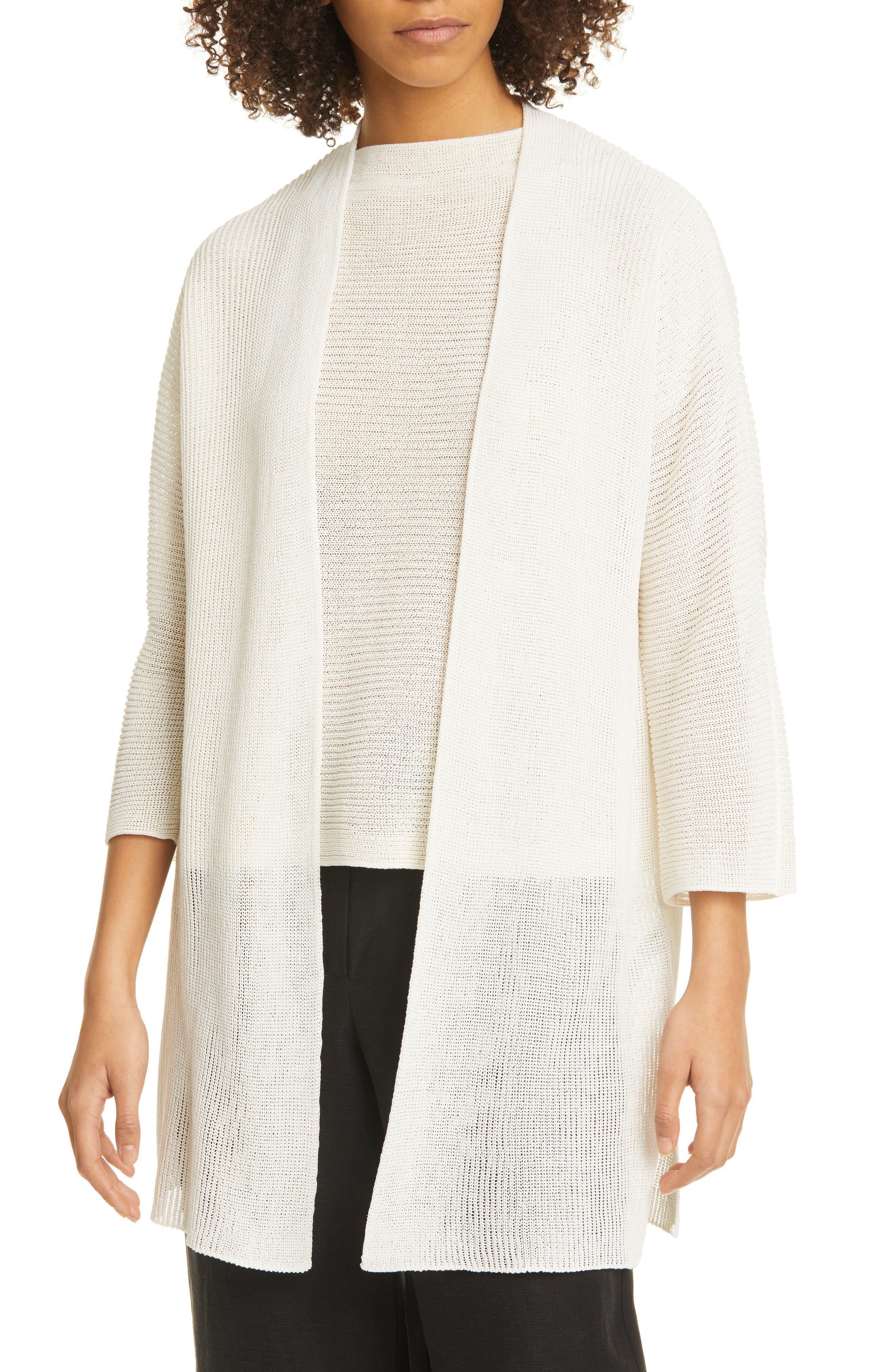 long cotton cardigan