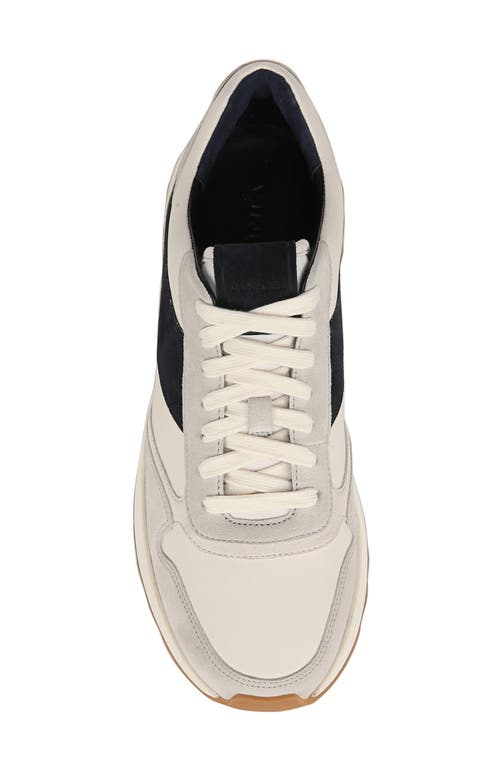 Shop Vince Edric Sneaker In Horchata/nightblue