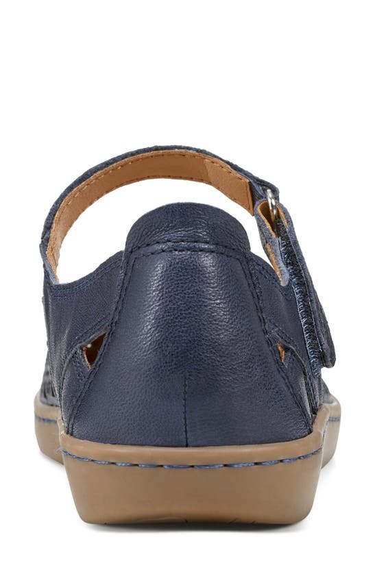 Shop Earth ® Lady Mary Jane Flat In Dark Blue