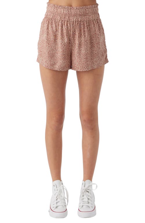 Shop O'neill Kids' Gabi Animal Spot Shorts In Burlwood