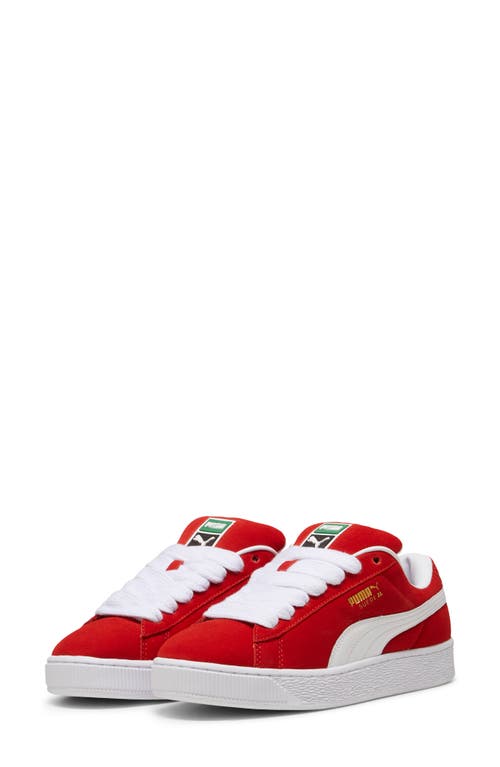 Shop Puma Suede Xl Sneaker In For All Time Red- White