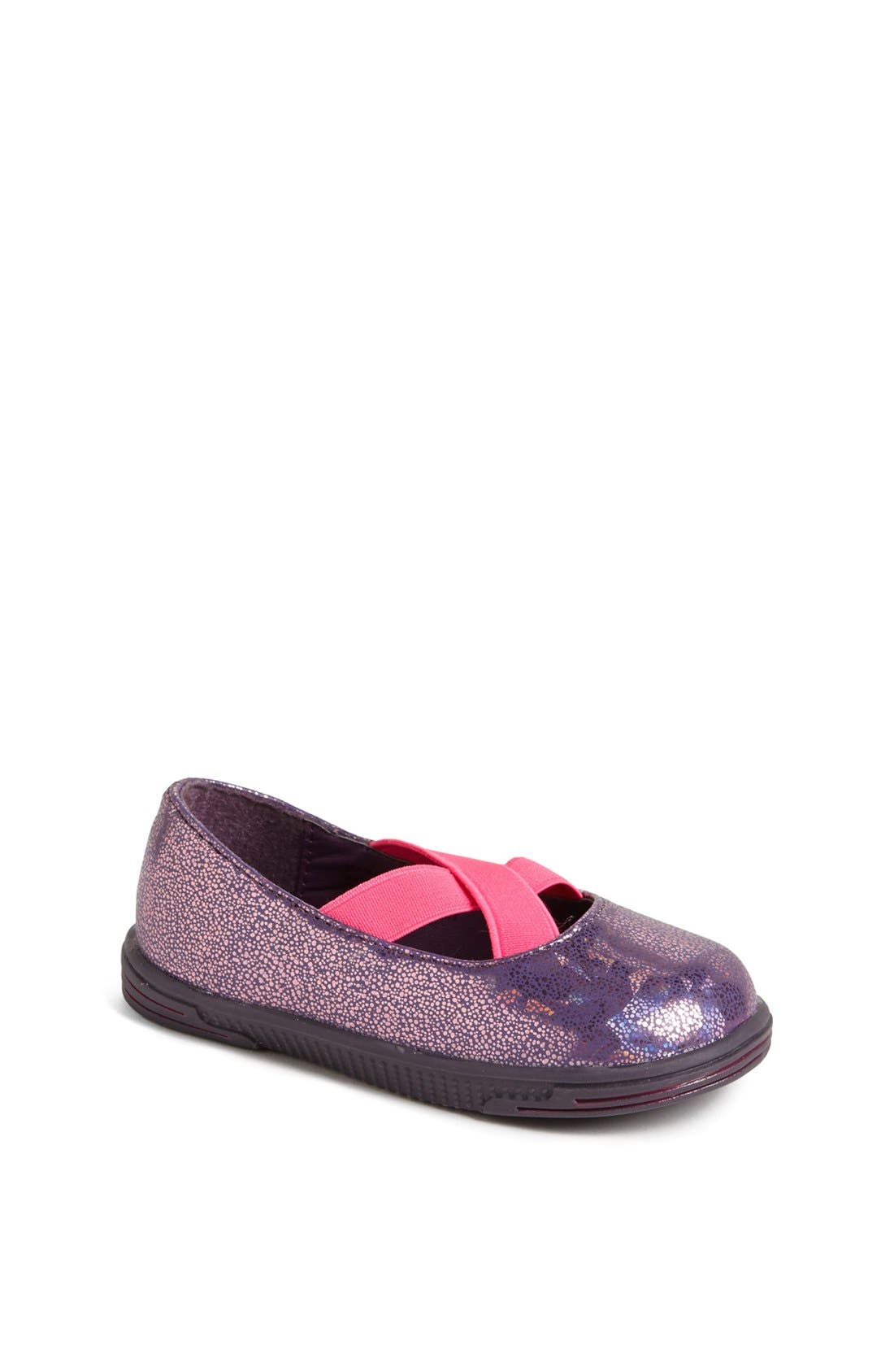 kensie girl Shimmery Metallic Flat (Walker & Toddler) Nordstrom