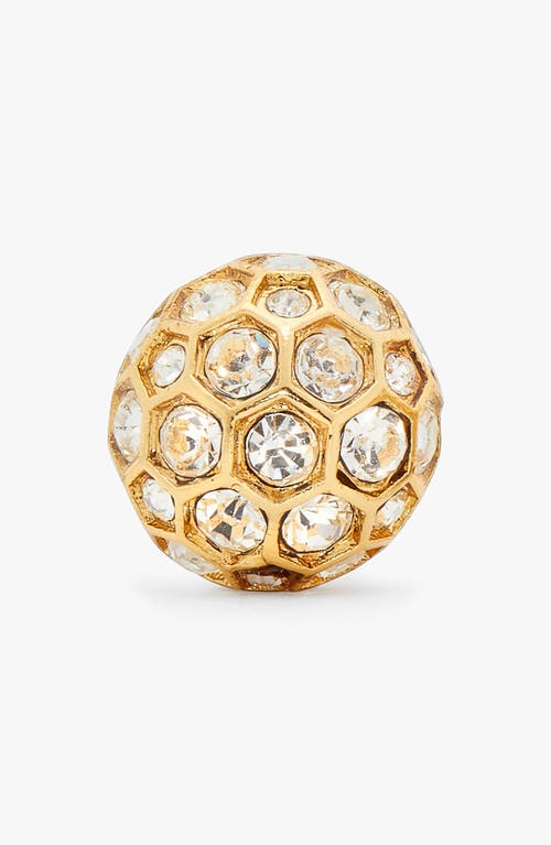 Shop Kate Spade New York On The Ball Stud Earrings In Clear/gold