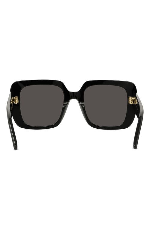 Shop Dior Wil S3u 55mm Square Sunglasses In Black/grey