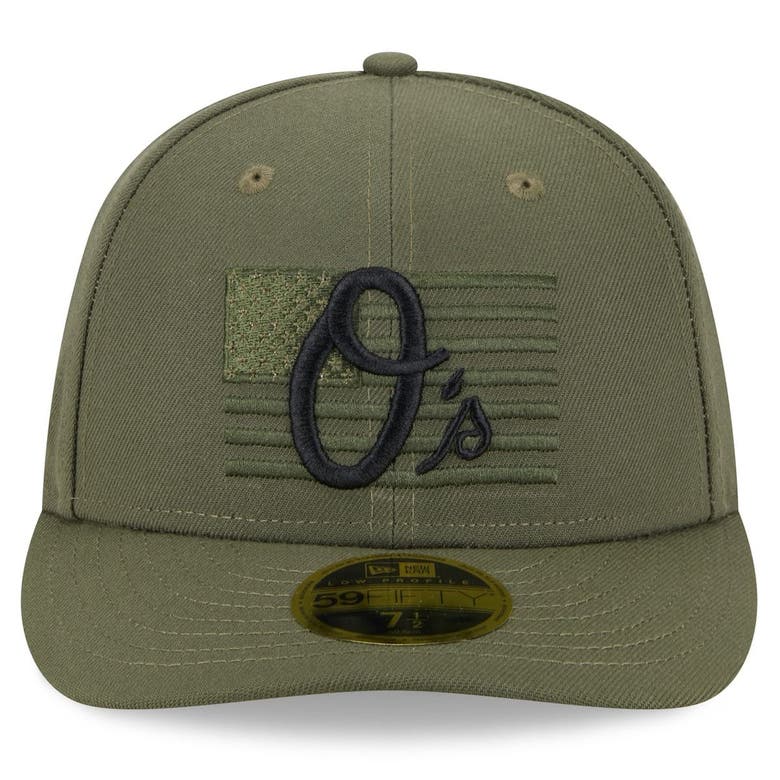 New Era Green Baltimore Orioles 2023 Armed Forces Day Low Profile ...