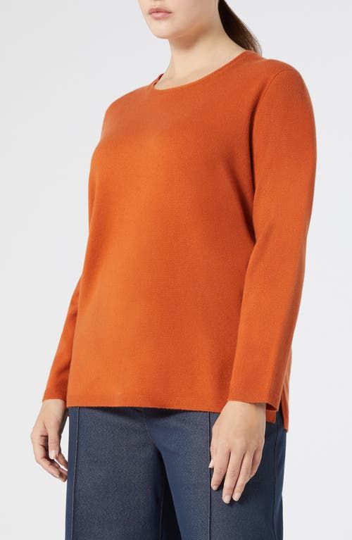 Shop Marina Rinaldi Orma Cashmere Sweater In Red Orange