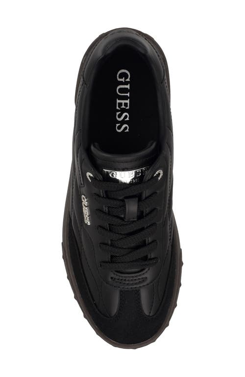 Guess Women's Iquilt Lace-up Sneakers In Black