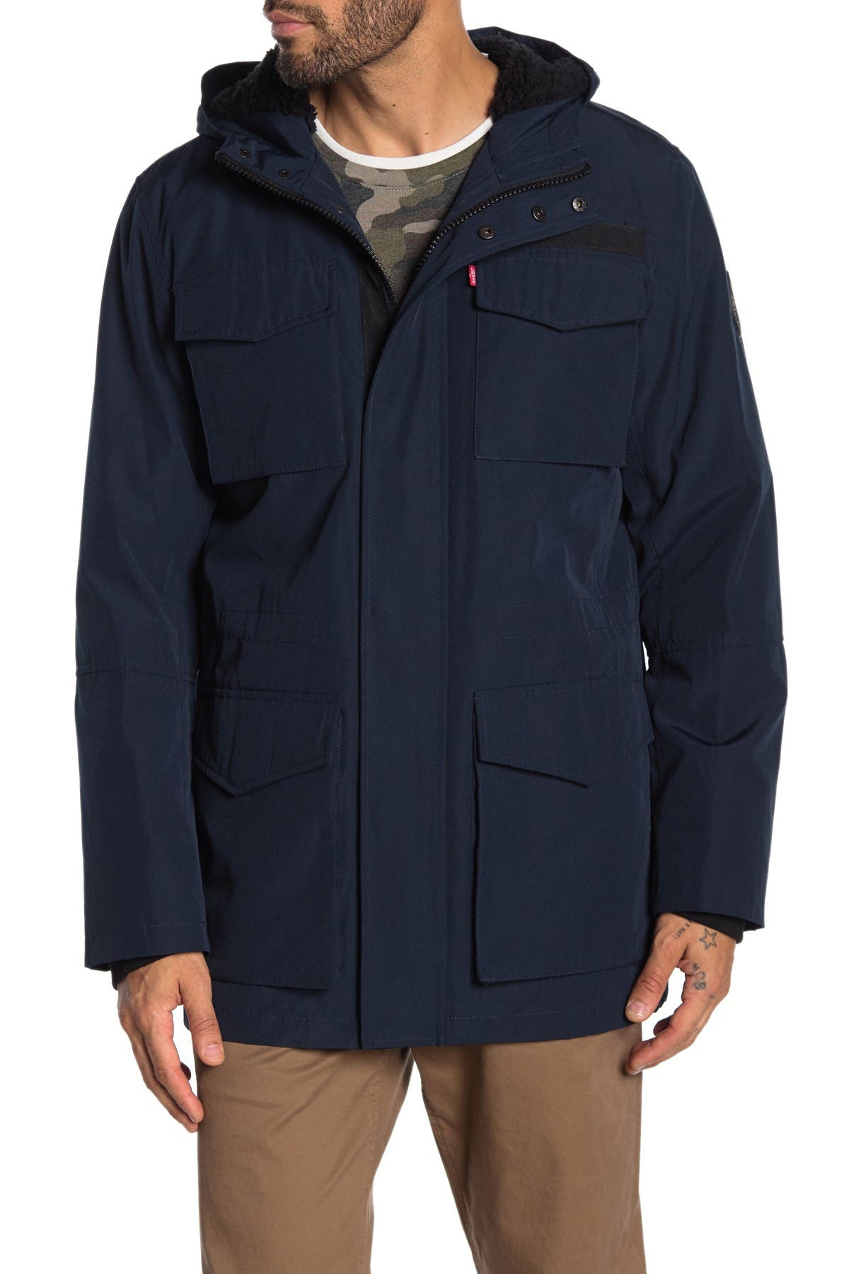 levi's hooded down parka