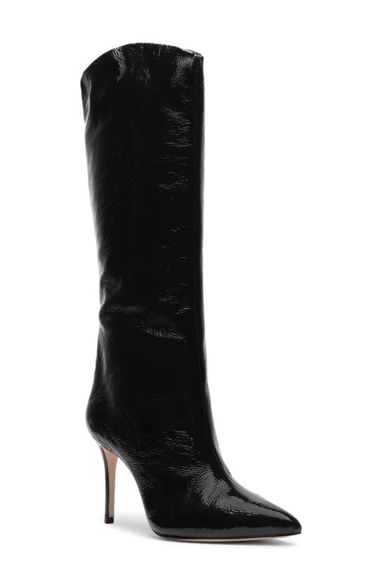 Schutz Women's Maryana Knee-high Croc-embossed Leather Boots In Black ...