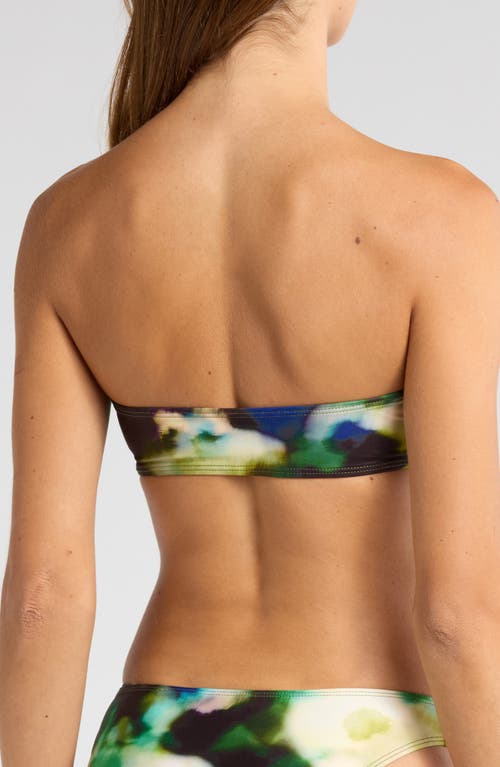 Shop Solid & Striped Tati Bandeau Bikini Top In Blurred Floral