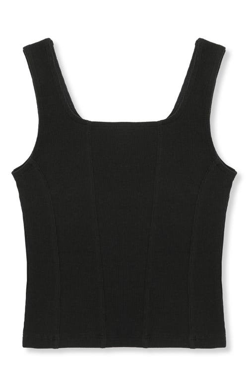 Shop Truce Kids' Seam Front Tank In Black