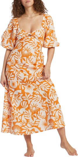 Billabong Paradise Cove 2 Cotton Midi Dress