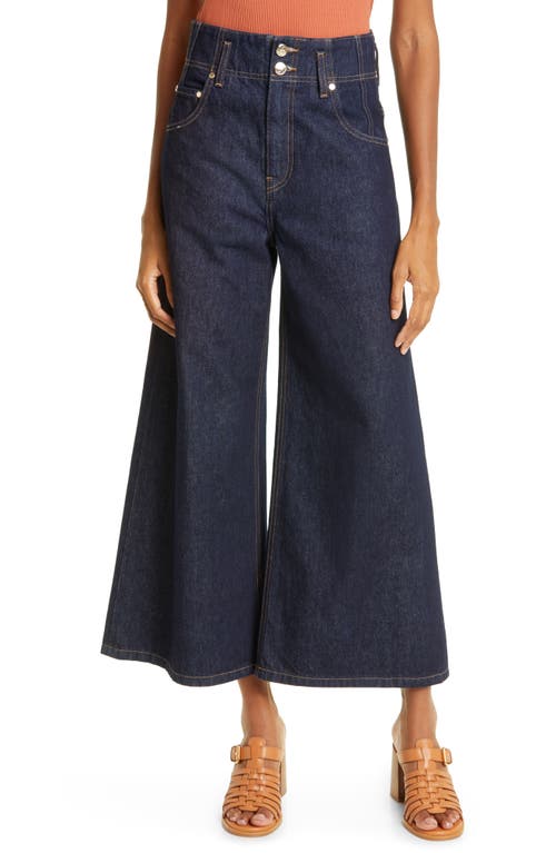 Ulla Johnson The Yvette Flare Ankle Jeans in Tigris Rigid Wash