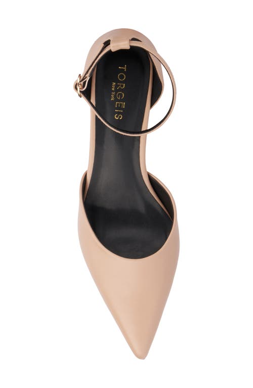 Torgeis Pointed Toe Pump In Beige