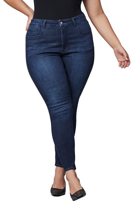 Florence Instasculpt Mid Rise Ankle Skinny Jeans (Plus)