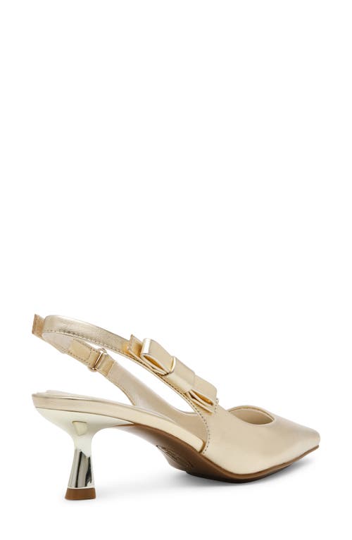 Shop Anne Klein Carmel Pointed Toe Slingback Pump In Light Gold