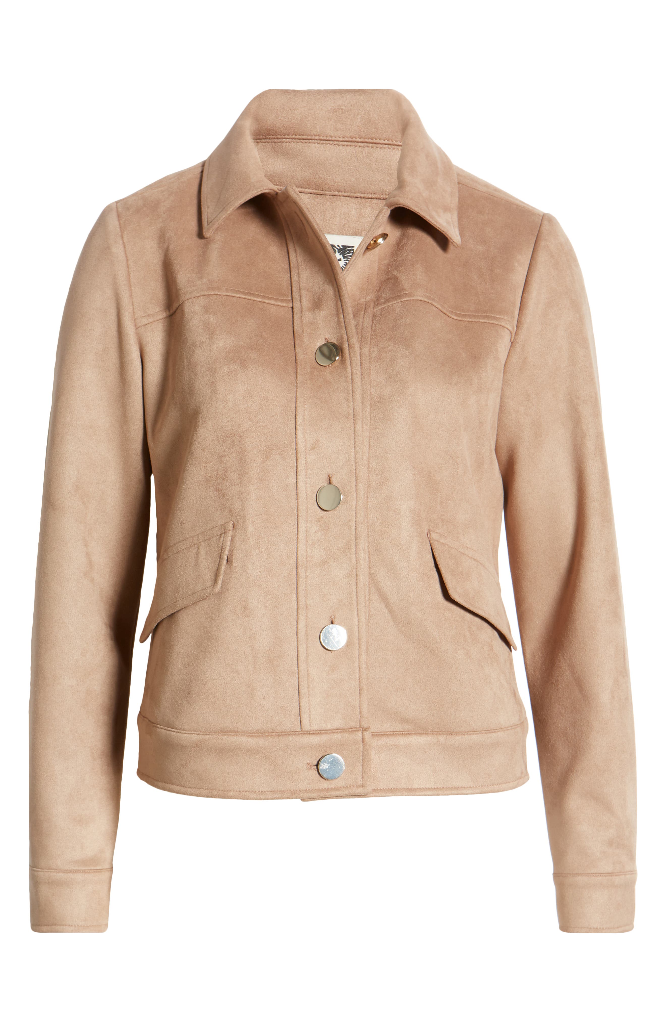 anne klein faux suede jacket