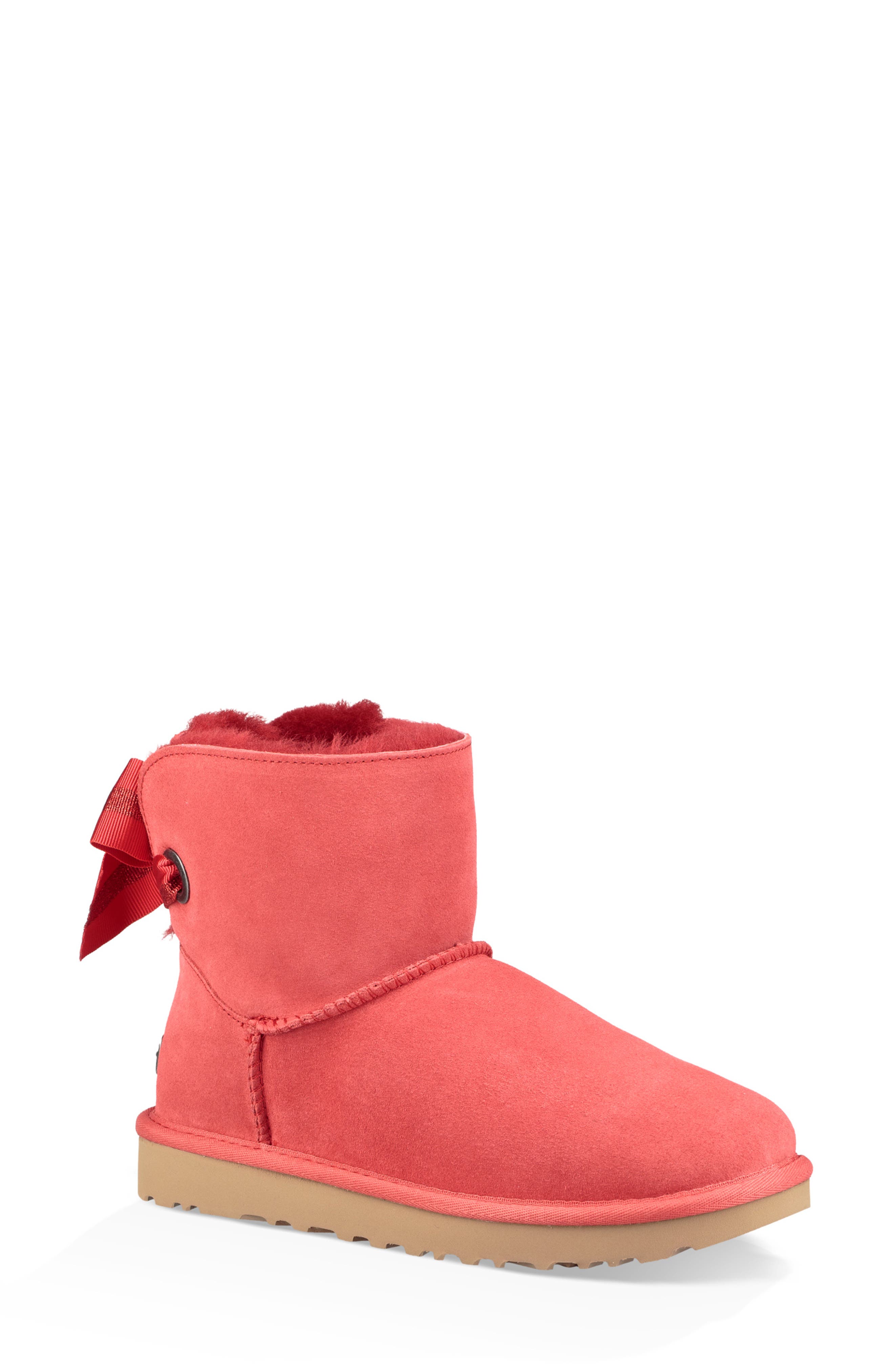 red bailey bow uggs