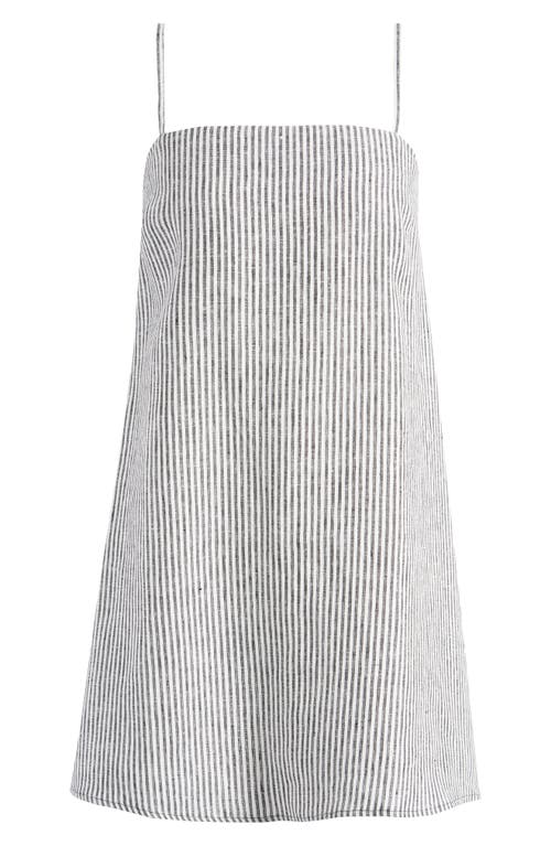Shop Reformation Aubree Stripe Linen Dress In Vineyard