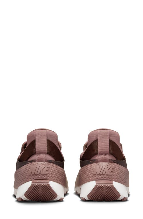 Shop Nike Go Flyease Slip-on Sneaker In Smokey Mauve/brown/white