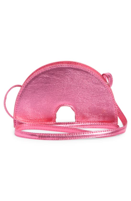 Shop Capelli New York Rainbow Metallic Crossbody Bag In Pink Multi Combo