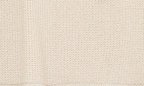 Mango Tie Neck Cutout Sweater In Ecru