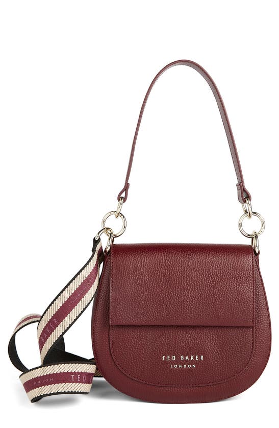 Ted Baker Amali Leather Crossbody Bag In Deep Purple ModeSens