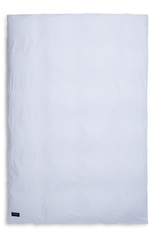 MAGNIBERG Wall Street Oxford Cotton Duvet Cover in Stripe White