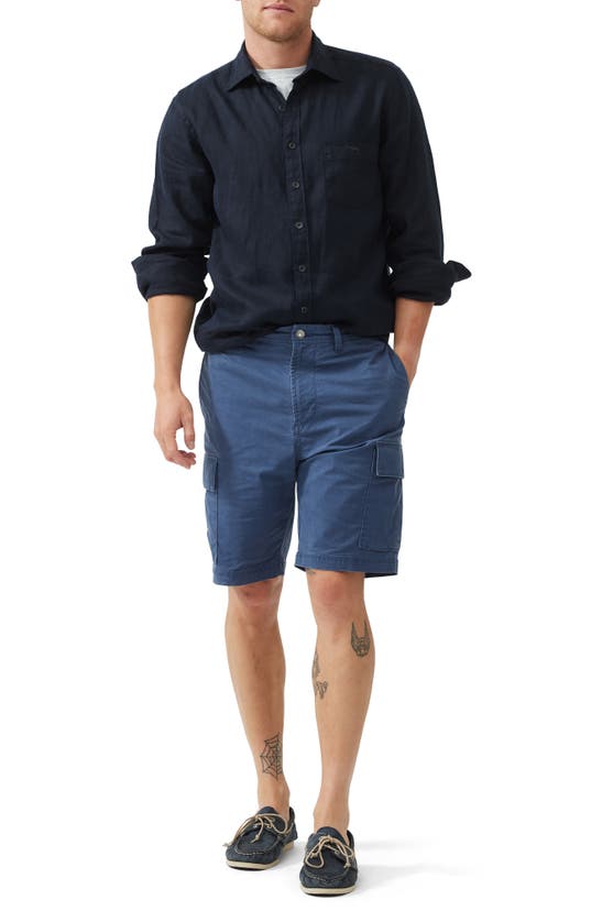 Shop Rodd & Gunn Arkles Bay Cargo Shorts In Denim