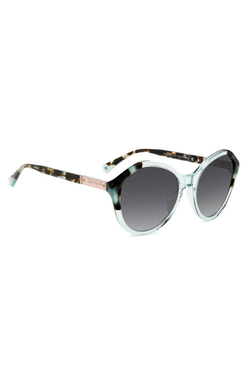 Shop Kate Spade New York Jezebel 54mm Gradient Round Sunglasses In Blue/grey Shaded