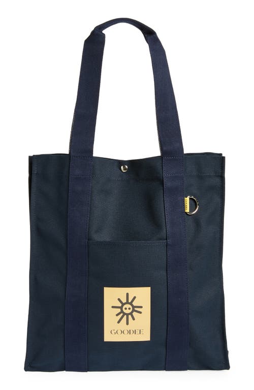 Medium Bassi Recycled PET Canvas Market Tote in Navy