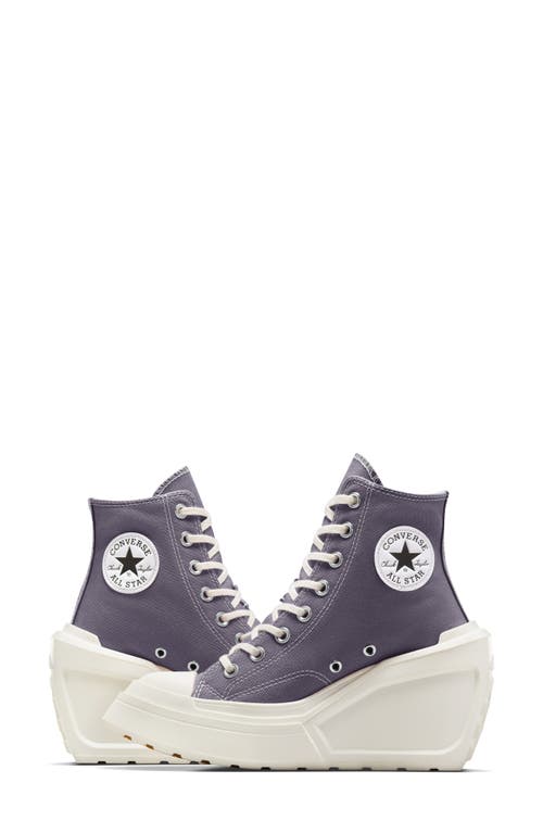 Shop Converse Chuck 70 De Luxe High Top Wedge Sneaker In Lavendar Ash/egret/blk