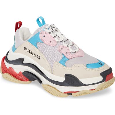 Balenciaga Triple S Low Top Sneaker, Blue