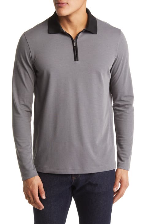 Men's Champion Gray Alcorn State Braves Textured Solid Polo