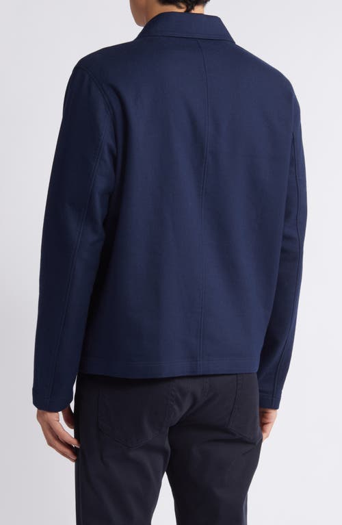 Shop Vince Zip-up Jacket In Coastal/nocturn