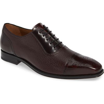 Mezlan Murino Medallion Toe Oxford, Burgundy
