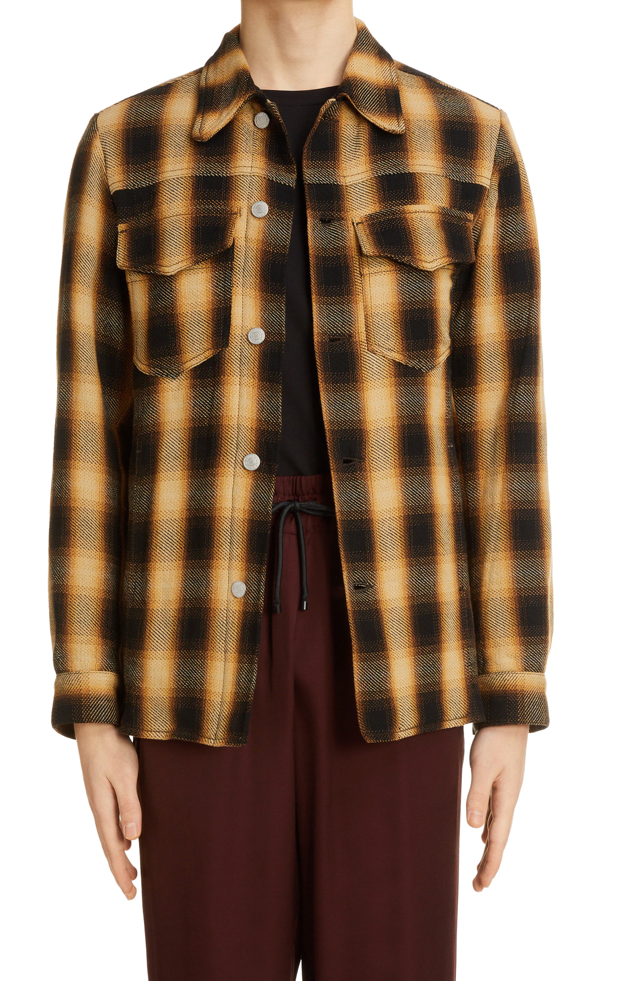 dries van noten checked coat