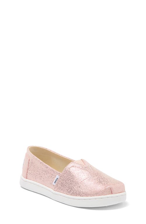 Toms Kids' Belmont Rose Crackle Foil Slip-on Sneaker In Belmont Rose Gold