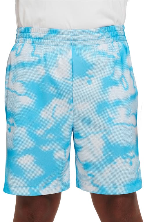 Nike Kids' Dri-FIT Multi+ Shorts in Baltic Blue/White