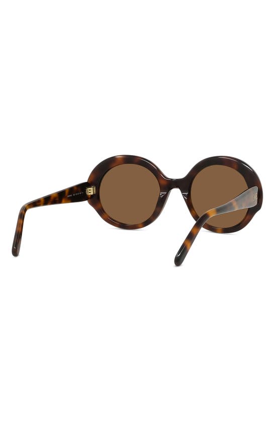 Loewe Thin 52mm Round Sunglasses In Dark Havana / Brown