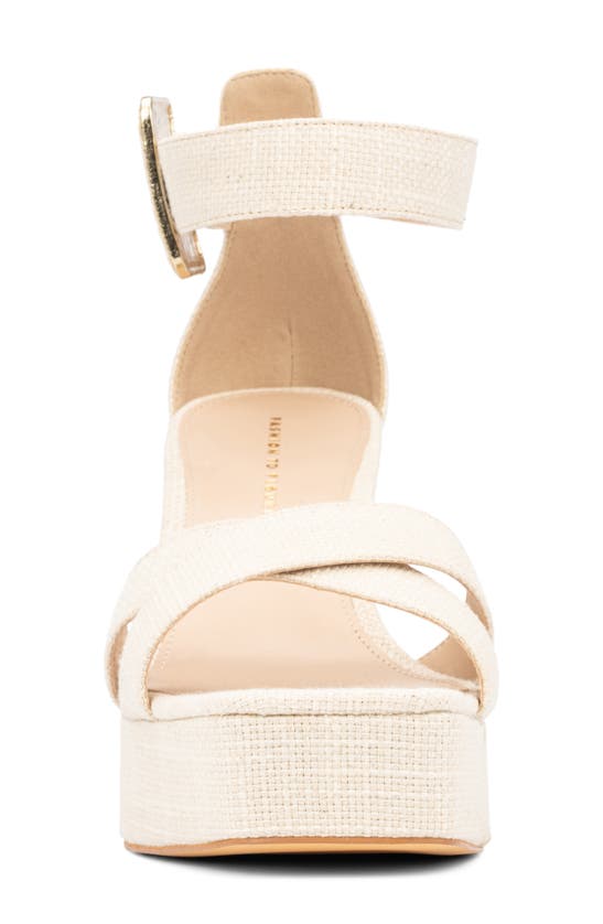 Fashion To Figure Women's Layla Wide Width Heels Sandals In Natural