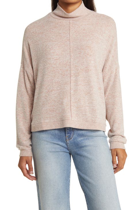 Lucky Brand Womens Pullover Knitted Sweater Crew Neck White Pink Gray –  Goodfair