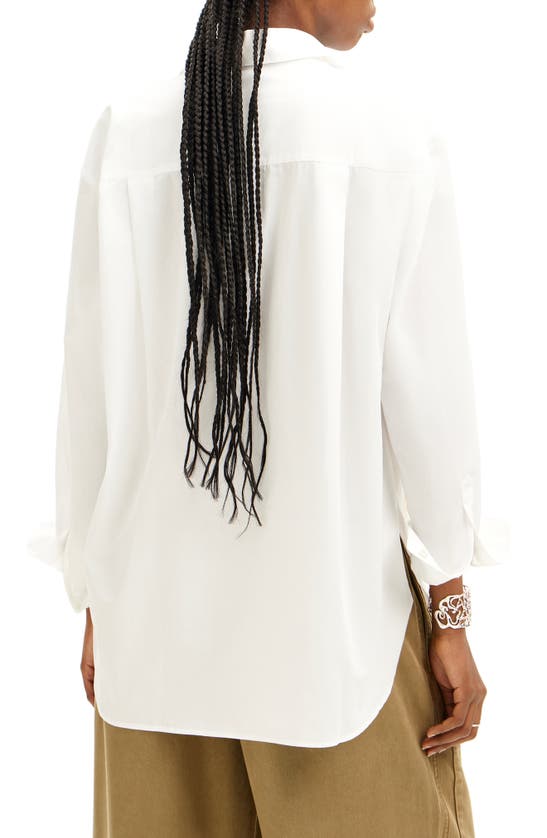 Desigual Cam Shell Lacroix Button-up Shirt In White