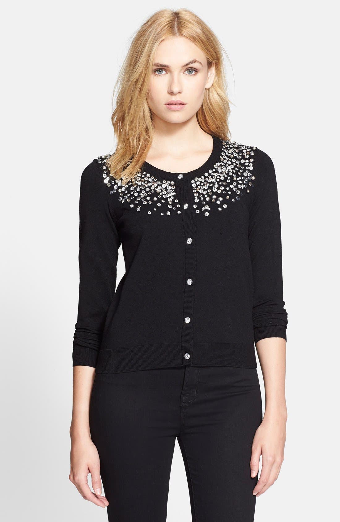 Milly Embellished Cardigan Nordstrom