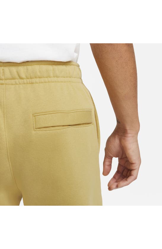 Shop Nike Sportswear Club Fleece Sweatpants In Wheat Gold/ Wheat Gold/ White