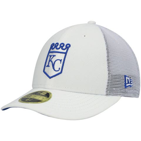 Men's Kansas City Royals New Era Black Upside Down Logo 59FIFTY Fitted Hat